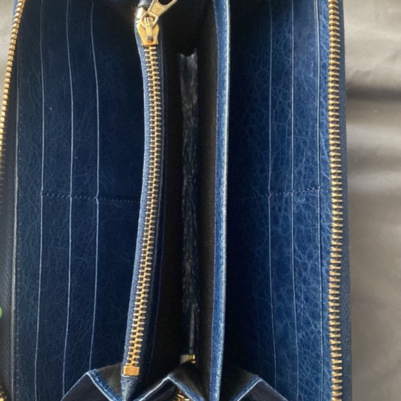 Balenciaga Navy Blue VGUC WALLET - Picture 4 of 6